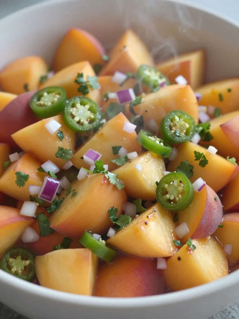 Grilled Chicken with Peach Salsa