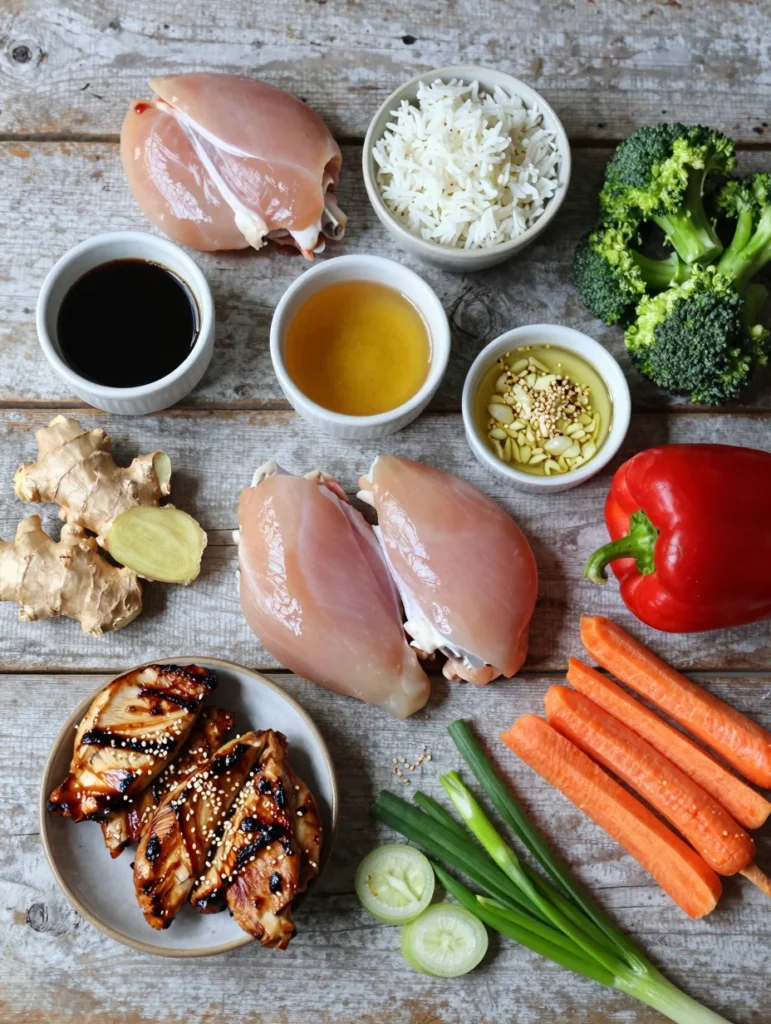 Grilled Teriyaki Chicken Bowls