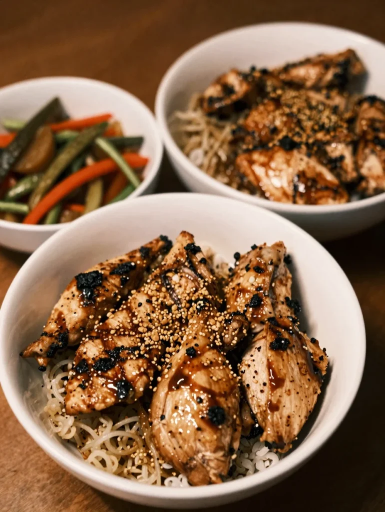 Grilled Teriyaki Chicken Bowls