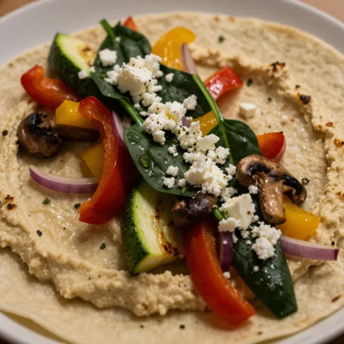 Grilled Veggie and Hummus Wraps