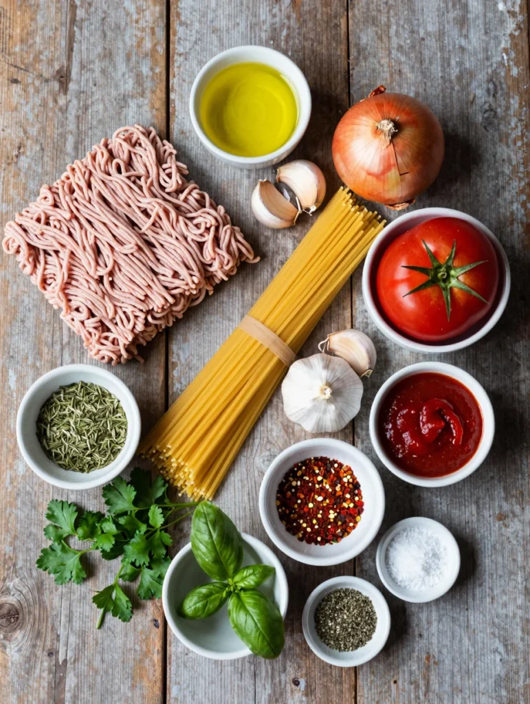 Ground Turkey Spaghetti