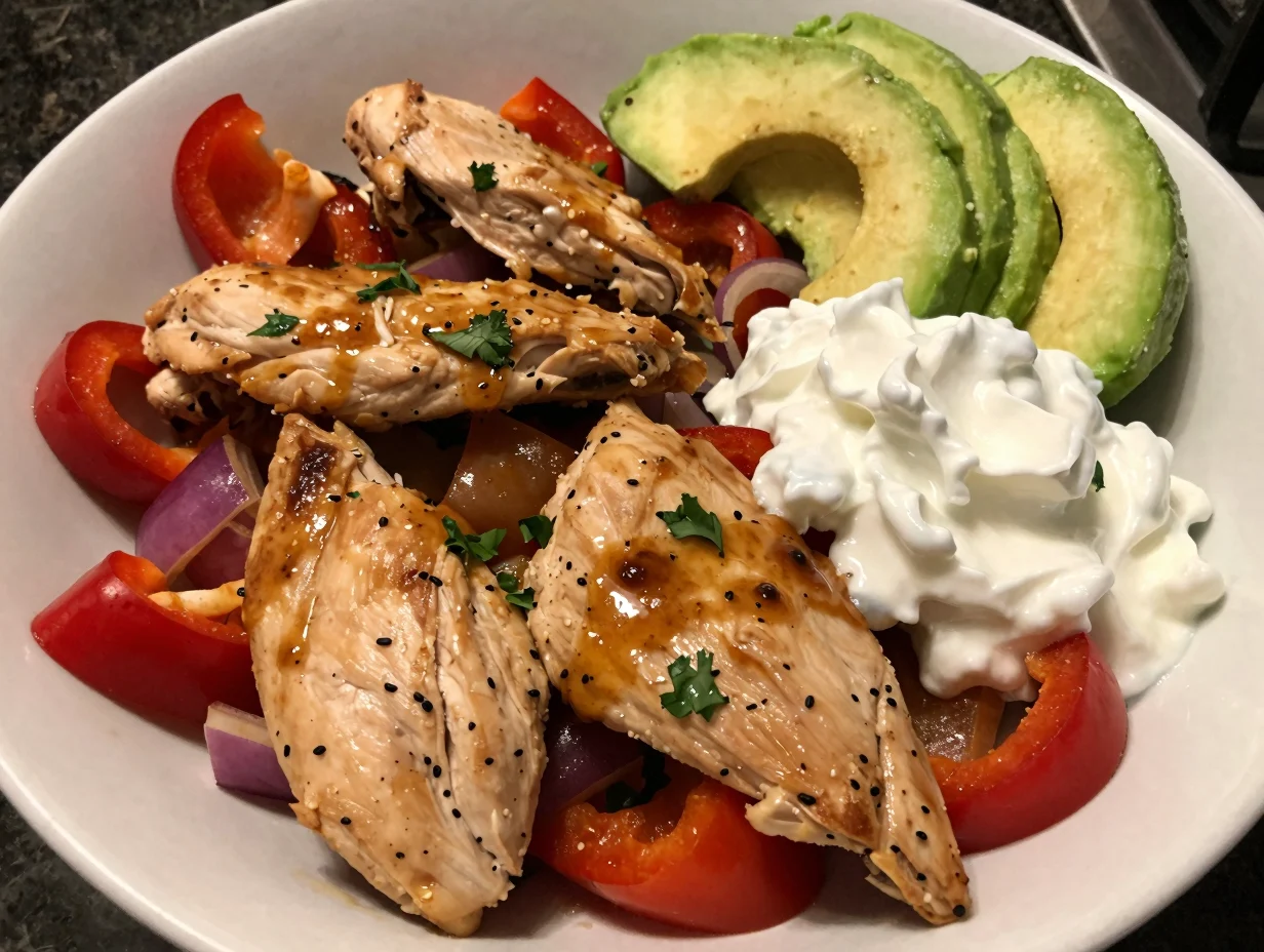 Healthy Chicken Fajita Bowls