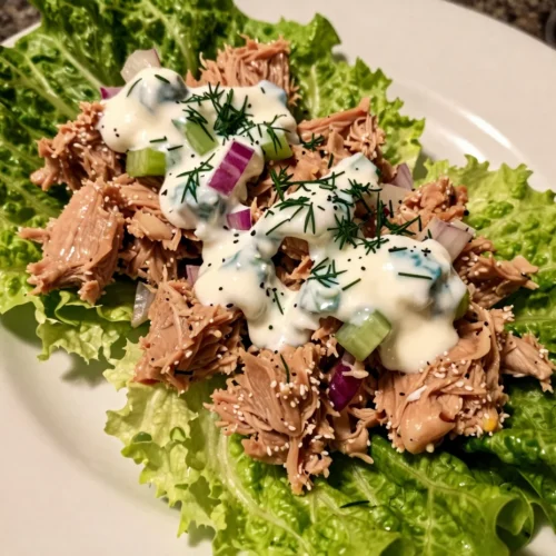Healthy Tuna Salad Lettuce Wraps