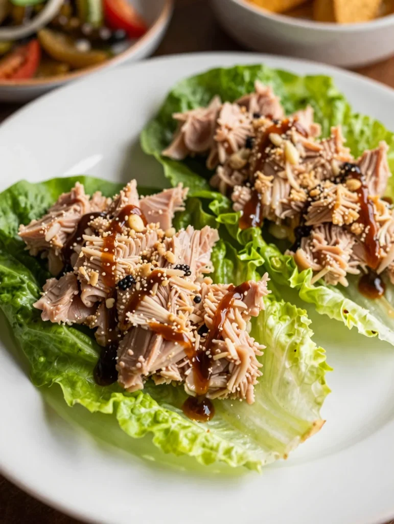 Healthy Tuna Salad Lettuce Wraps