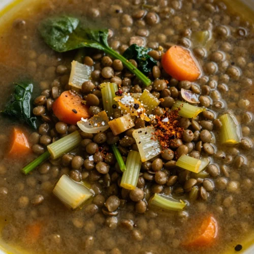 Lentil and Spinach Soup