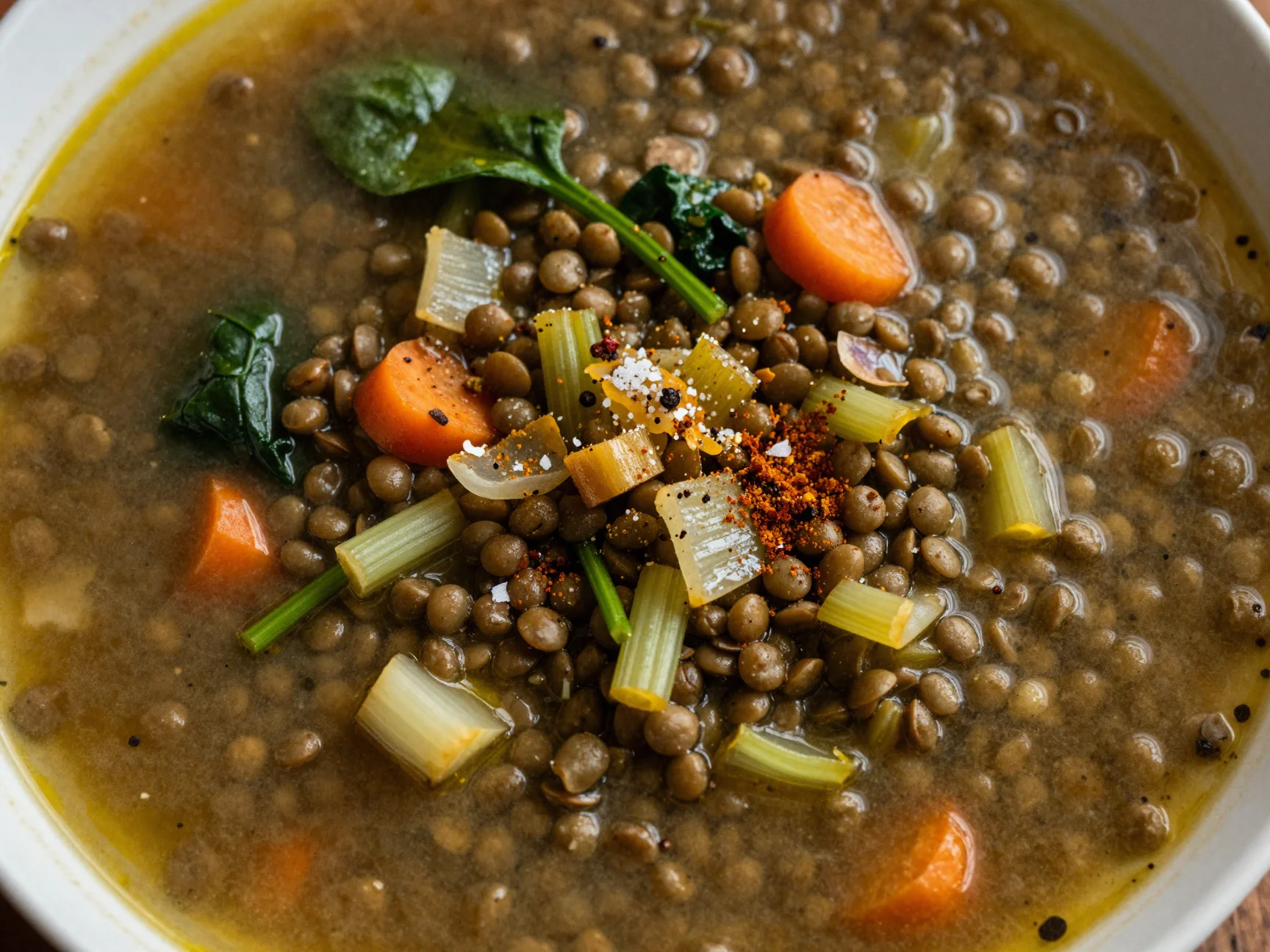 Lentil and Spinach Soup