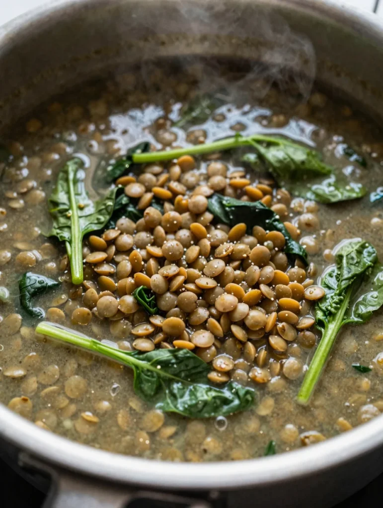 Lentil and Spinach Soup