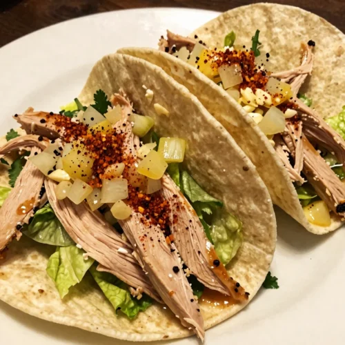 Light Turkey Lettuce Tacos