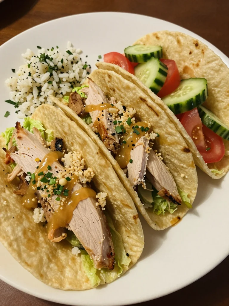 Light Turkey Lettuce Tacos