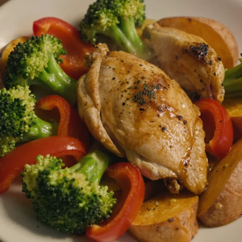 One Pan Chicken and Veggies
