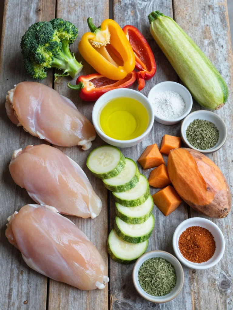 One Pan Chicken and Veggies