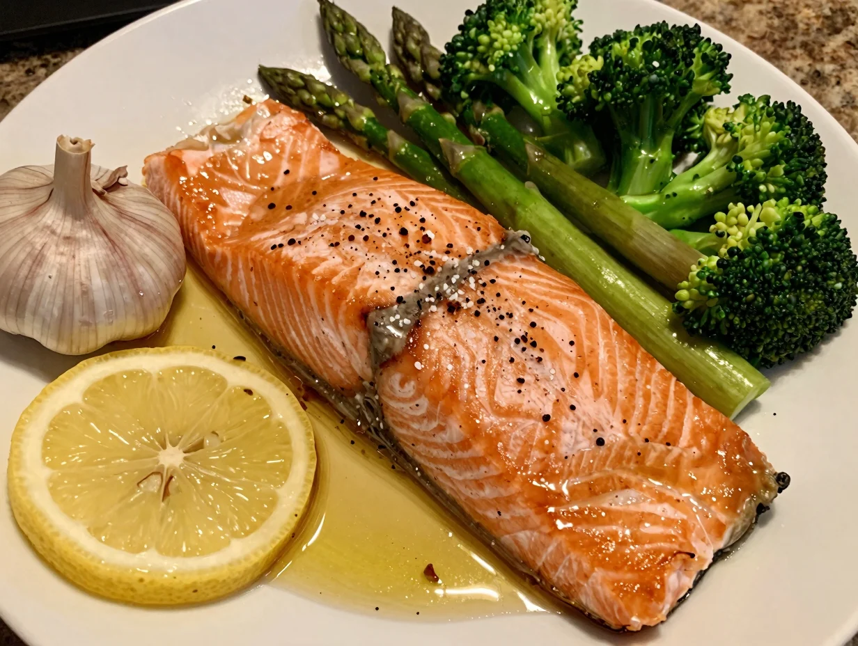 One Pan Honey Garlic Salmon
