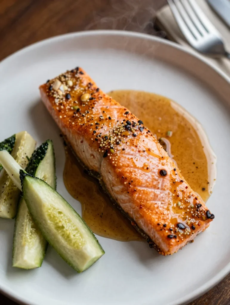 One Pan Honey Garlic Salmon