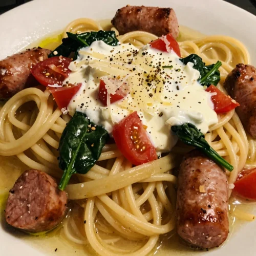 One Pan Sausage Pasta