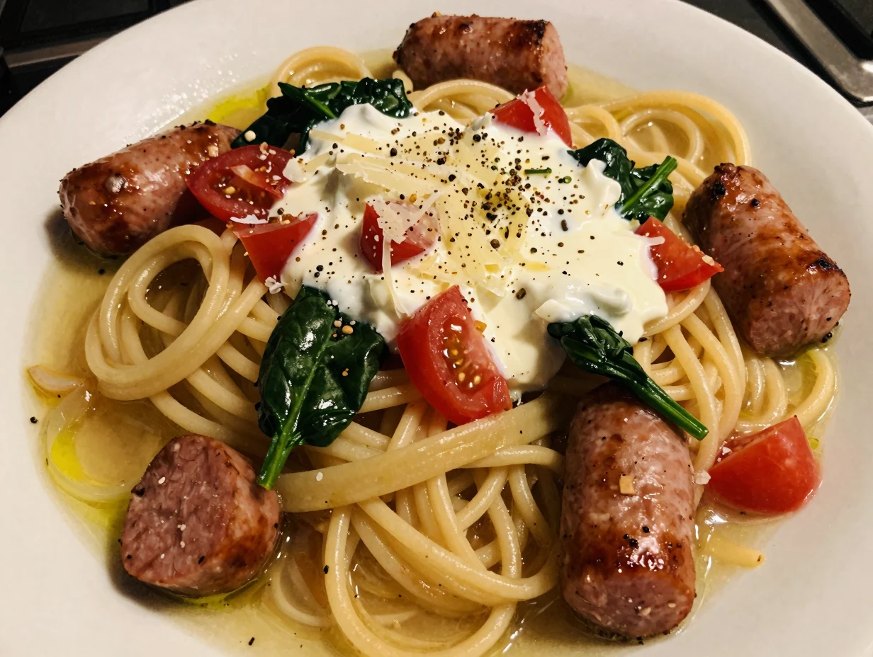 One Pan Sausage Pasta