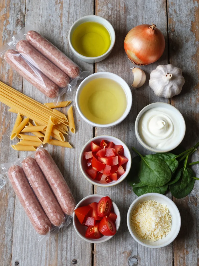 One Pan Sausage Pasta