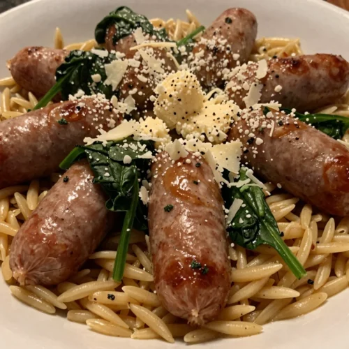 One Pot Sausage and Orzo