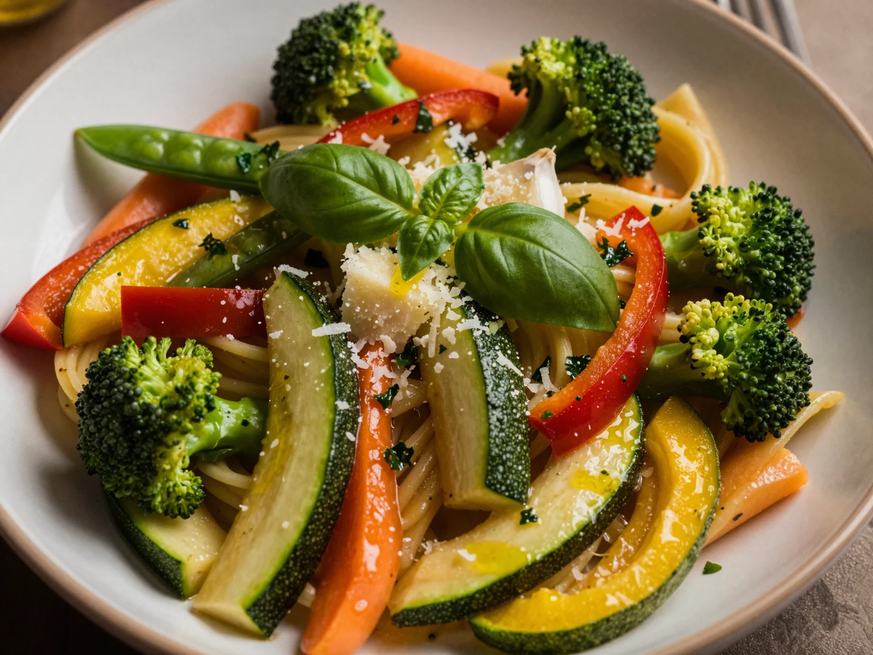 Pasta Primavera with Garden Veggies