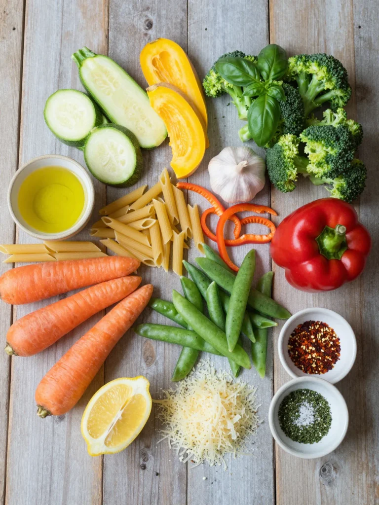 Pasta Primavera with Garden Veggies
