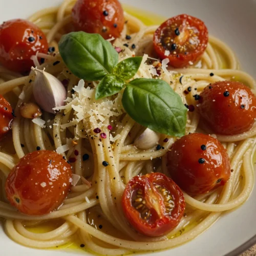 Pasta with Roasted Cherry Tomatoes