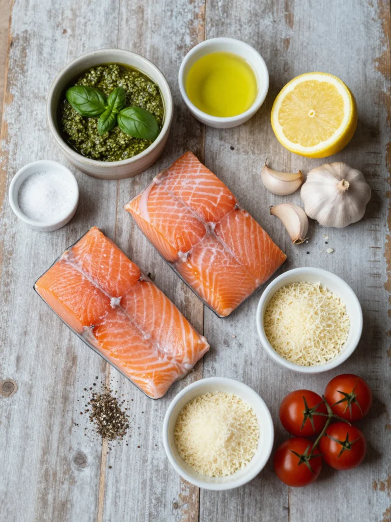 Pesto Baked Salmon