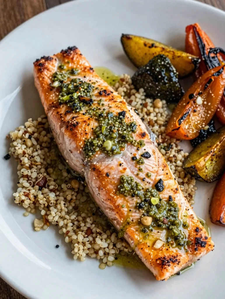 Pesto Baked Salmon