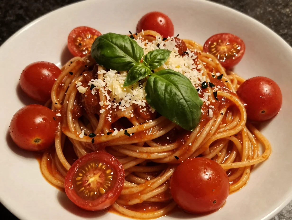 Quick Tomato Basil Pasta