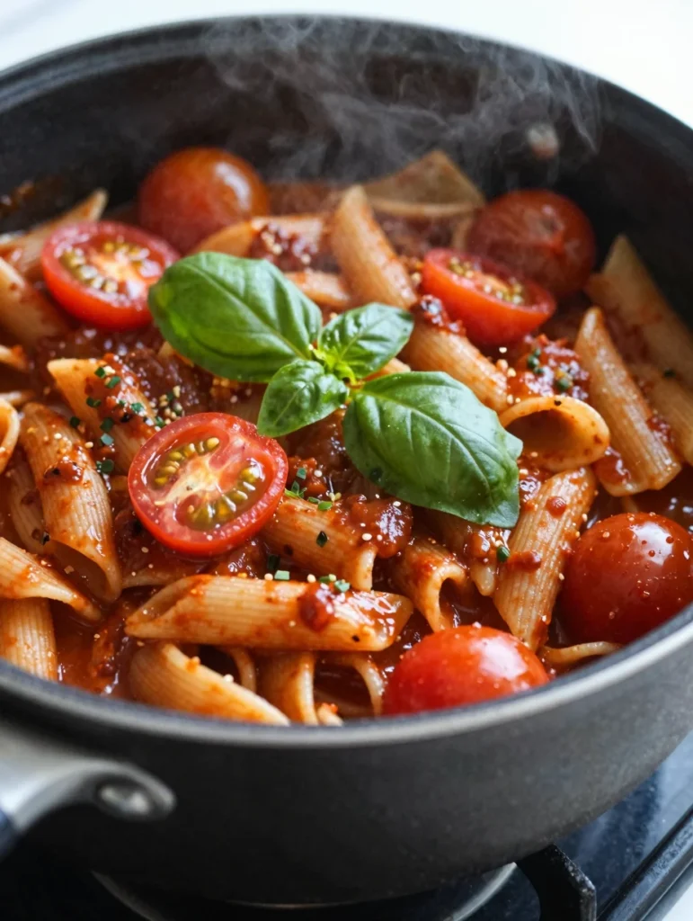 Quick Tomato Basil Pasta