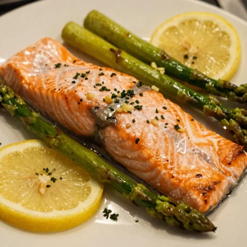 Salmon with Roasted Asparagus