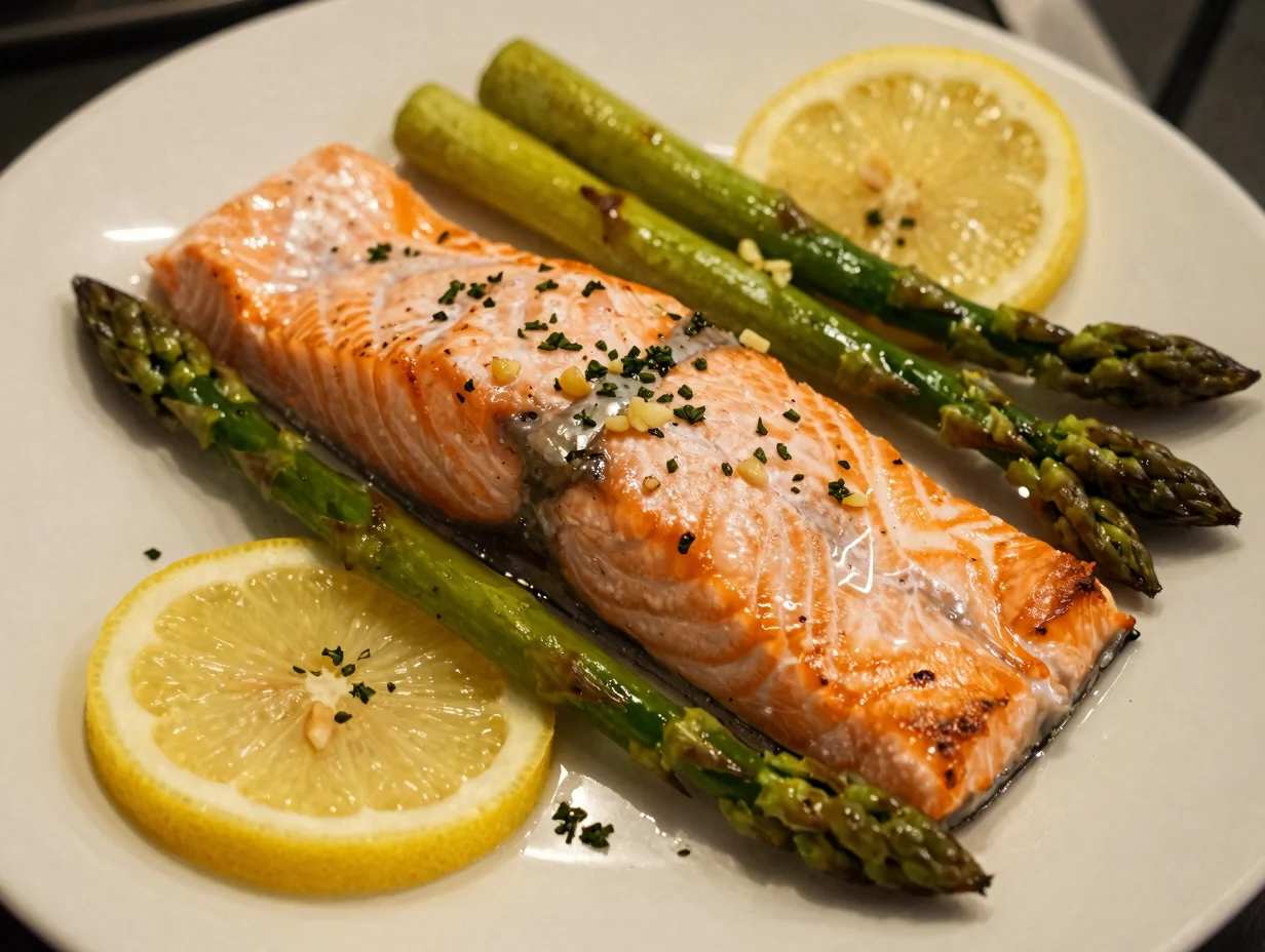 Salmon with Roasted Asparagus