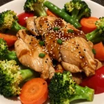 Sesame Chicken Veggie Bowls