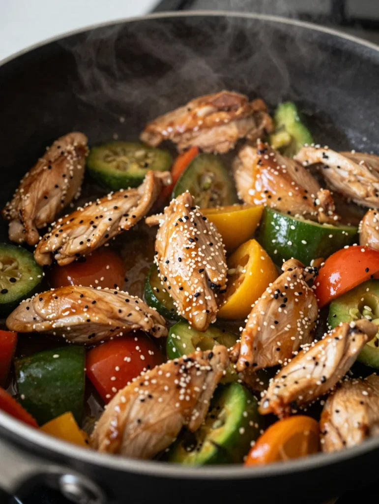 Sesame Chicken Veggie Bowls