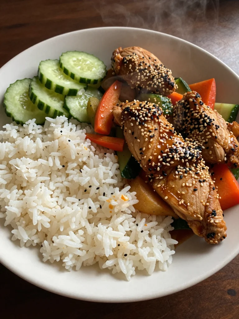 Sesame Chicken Veggie Bowls