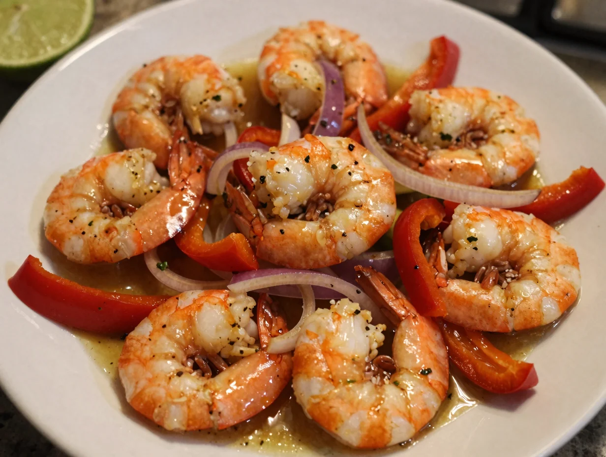 Sheet Pan Shrimp Fajitas