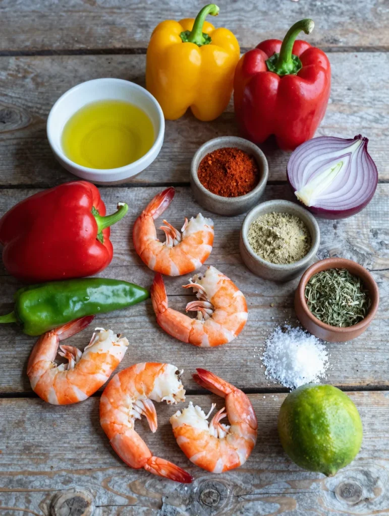 Sheet Pan Shrimp Fajitas