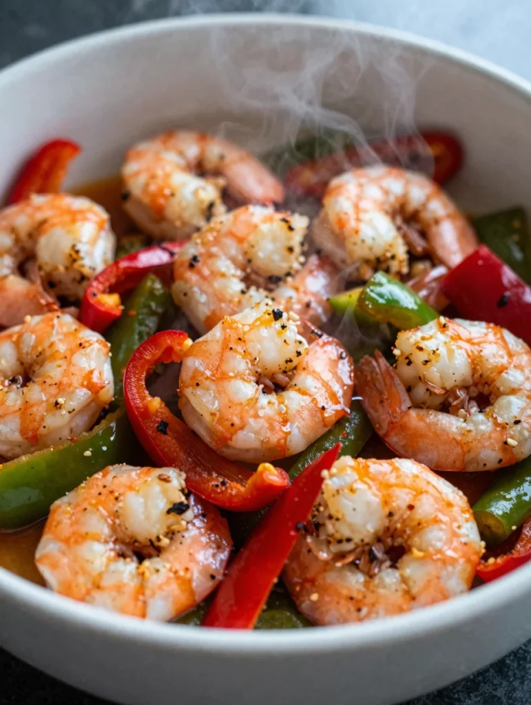 Sheet Pan Shrimp Fajitas