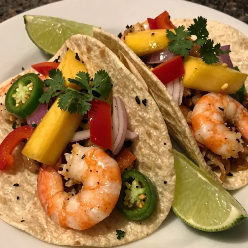 Shrimp Tacos with Mango Salsa