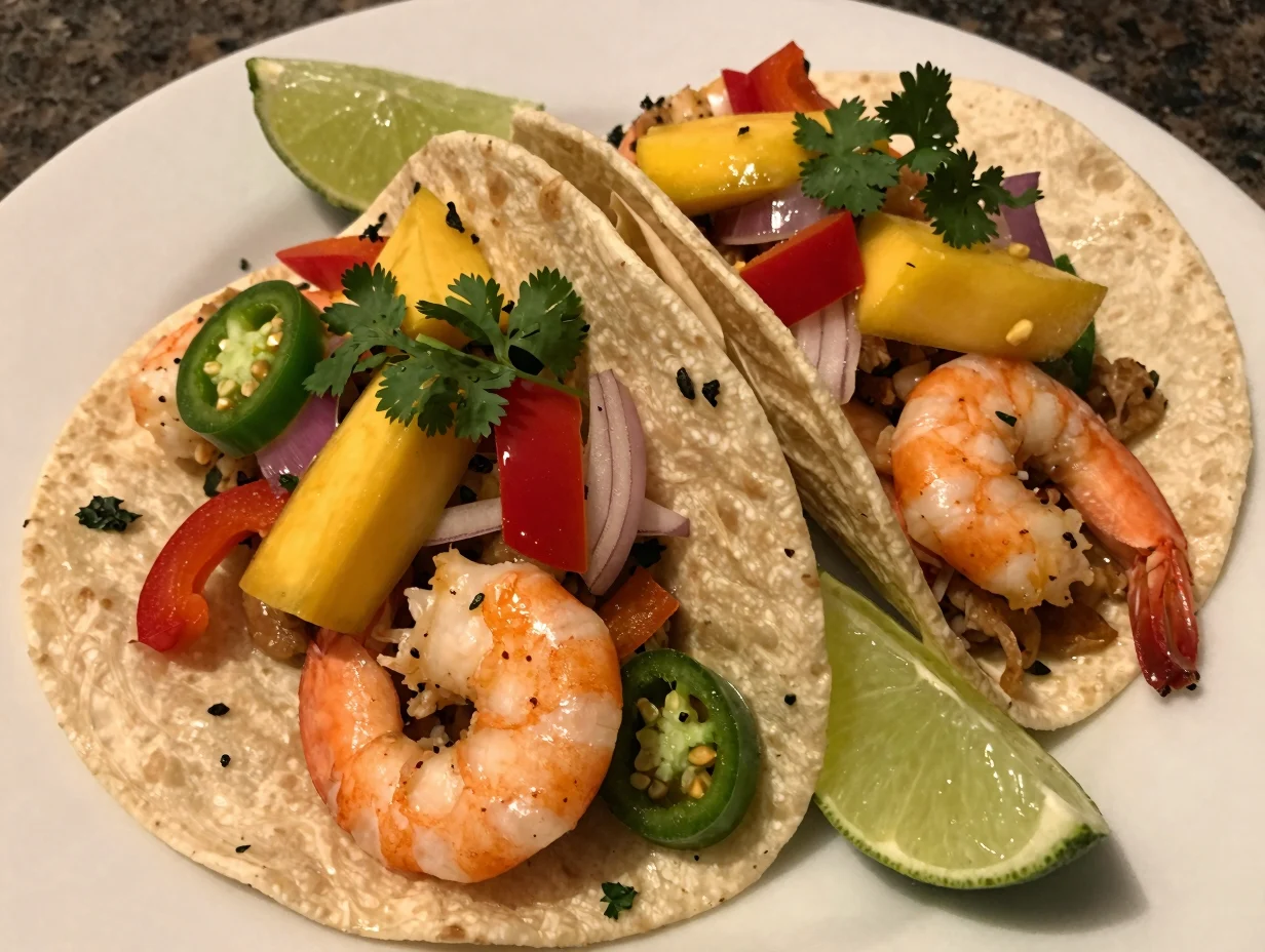 Shrimp Tacos with Mango Salsa