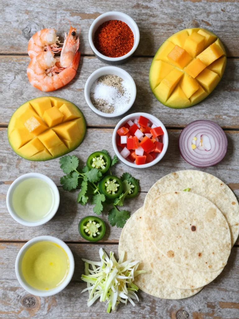 Shrimp Tacos with Mango Salsa