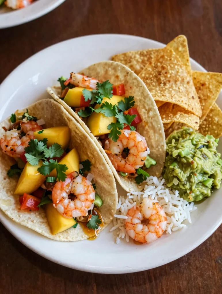 Shrimp Tacos with Mango Salsa