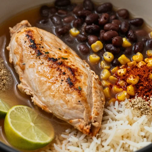 Slow Cooker Chicken Burrito Bowls