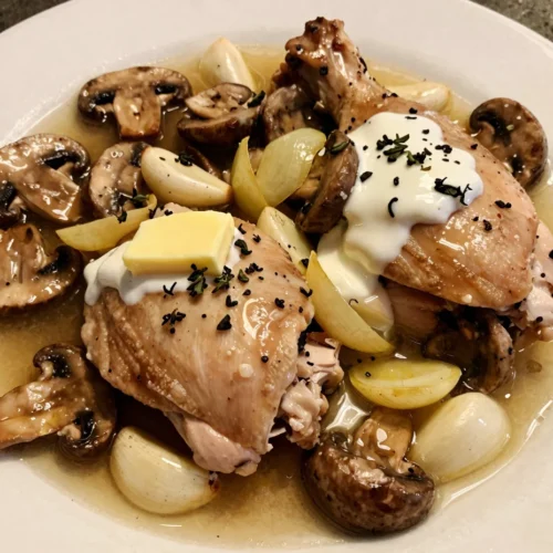 Smothered Chicken with Mushrooms