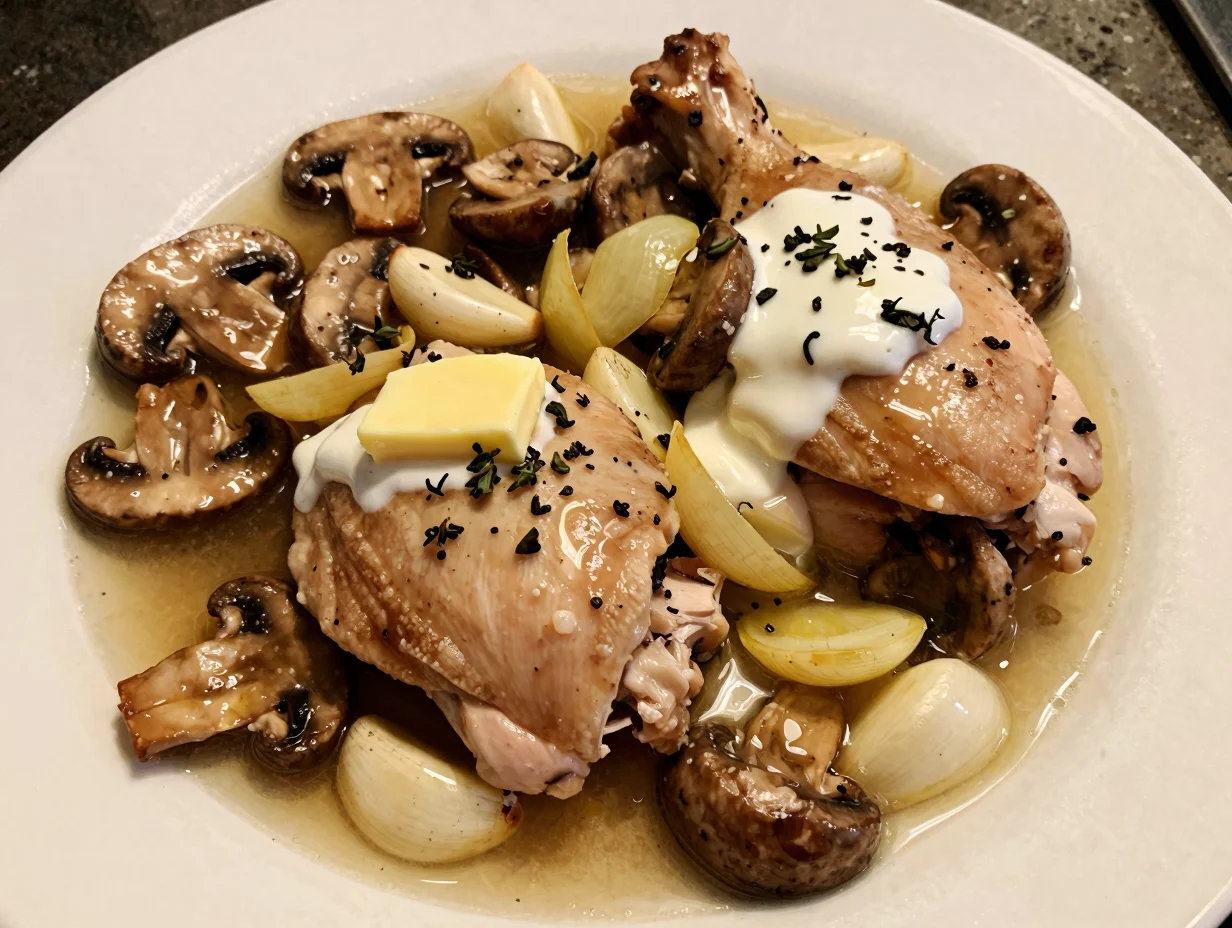 Smothered Chicken with Mushrooms
