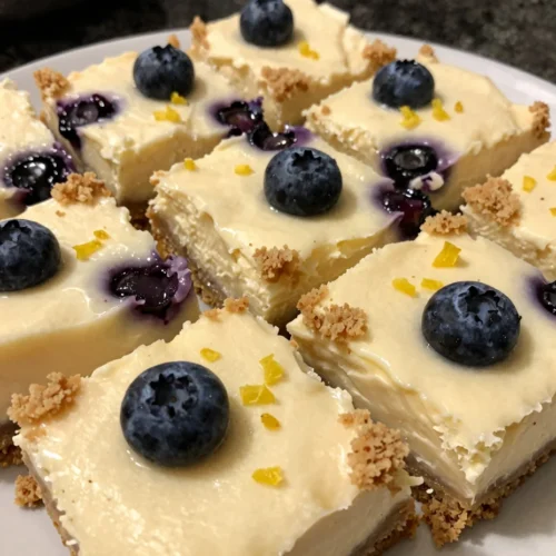 Blueberry Lemon Cheesecake Bars