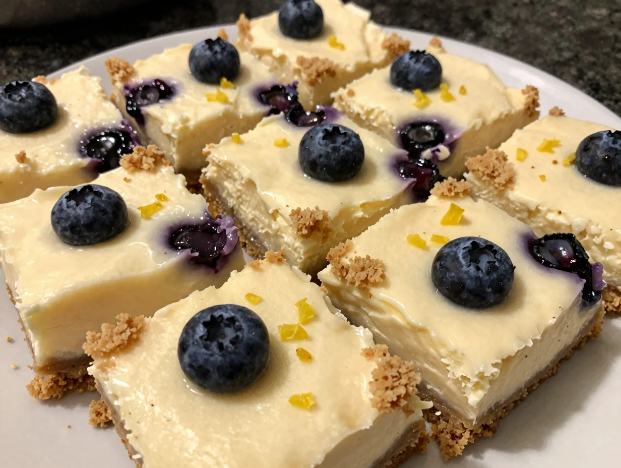 Blueberry Lemon Cheesecake Bars
