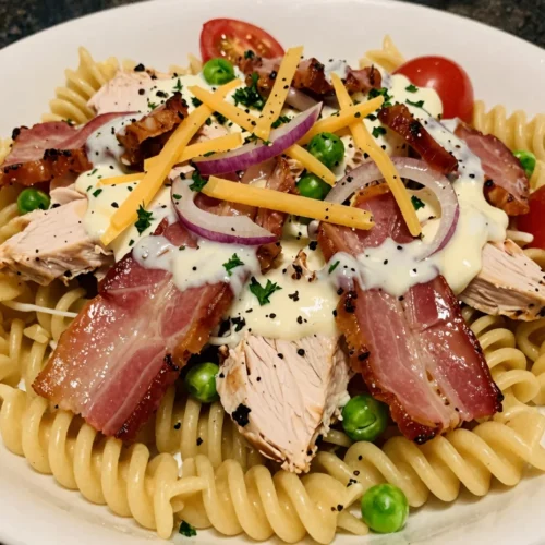 Chicken Bacon Ranch Pasta Salad