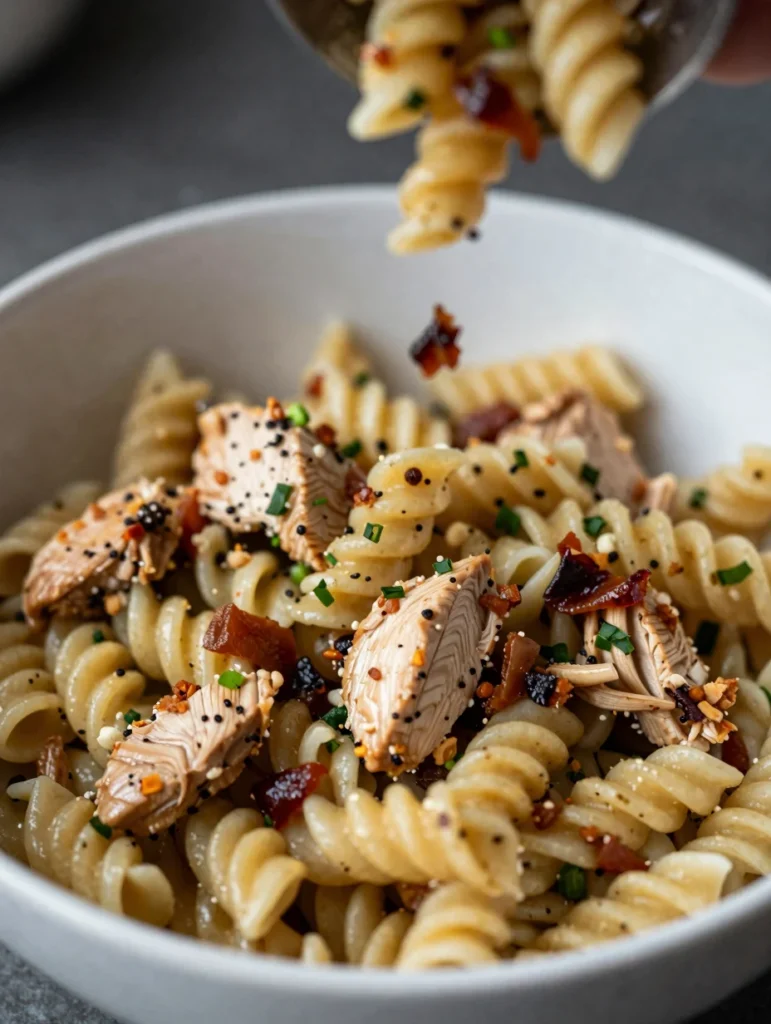 Chicken Bacon Ranch Pasta Salad