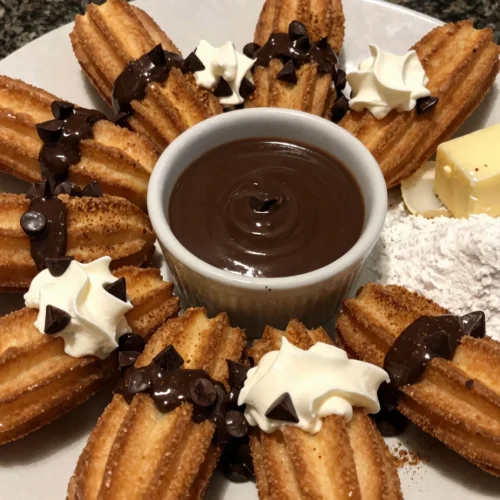 Churro Bites with Dipping Sauce