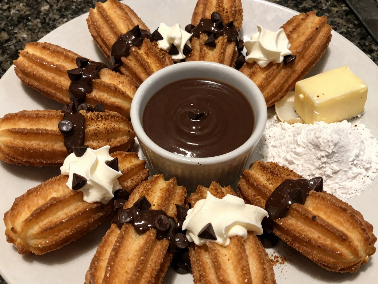 Churro Bites with Dipping Sauce