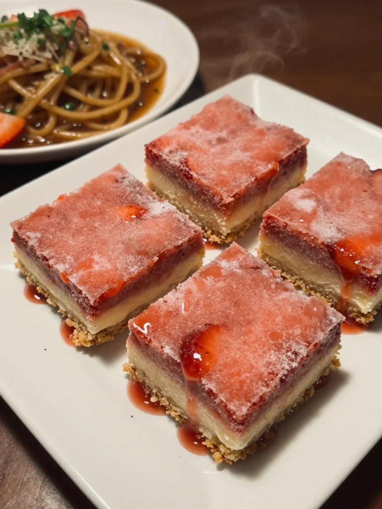 Frozen Strawberry Daiquiri Bars